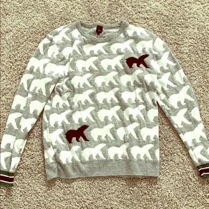 River Island polar bear knit sweater